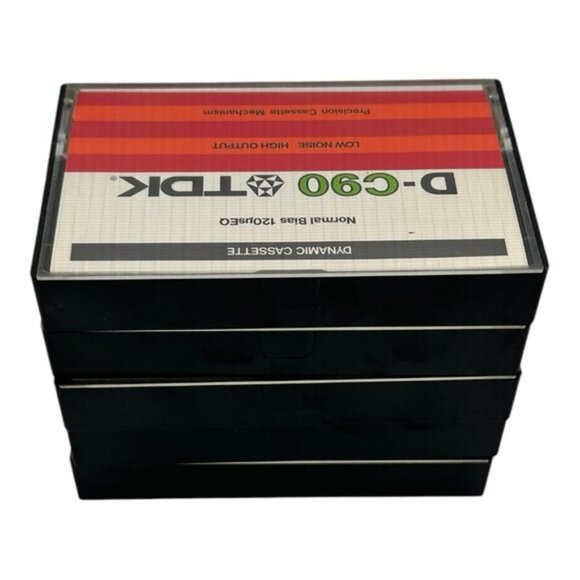 Vintage TDK D-C90 Cassette Tapes 1979 Lot Of 5 - Picture 5 of 9